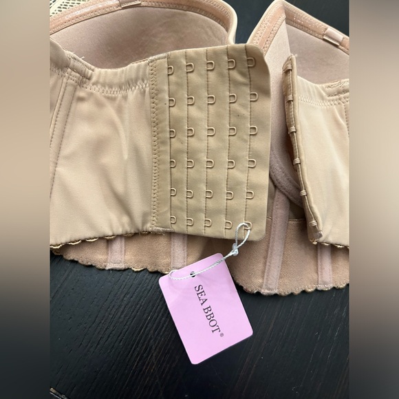 SEA BBOT Women Longline Strapless Bra Full Figure Corset Bra Hide Back Fat - Picture 9 of 10